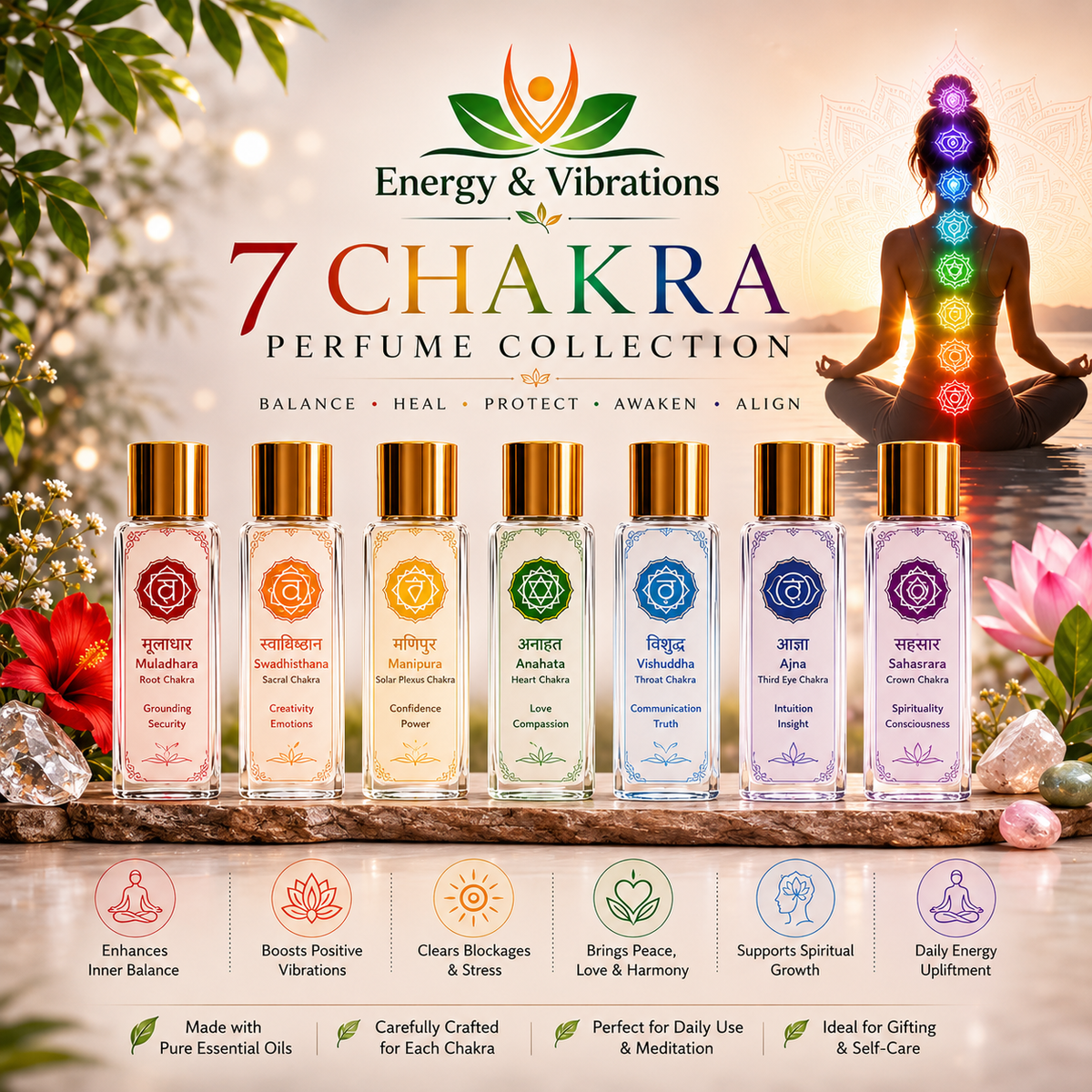 7 Chakra Perfume bottle