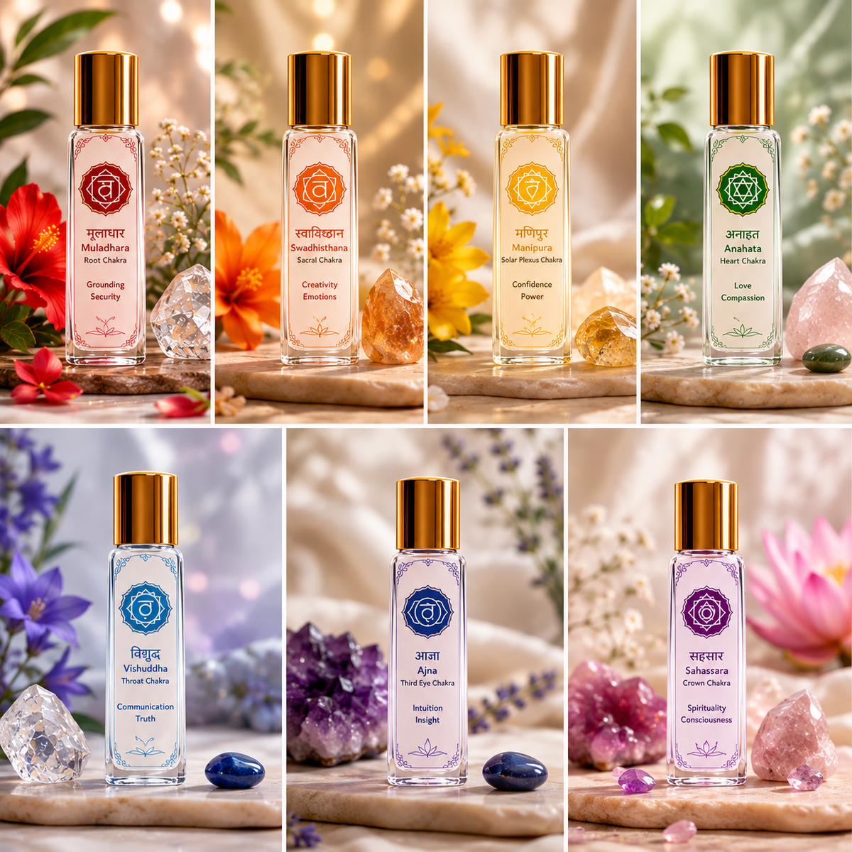 7 Chakra Perfume bottle