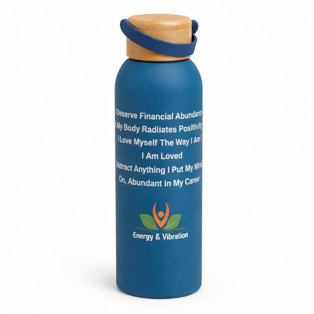 Ready Affirmation Bottle | Insulated Steel Bottle with Bamboo Lid