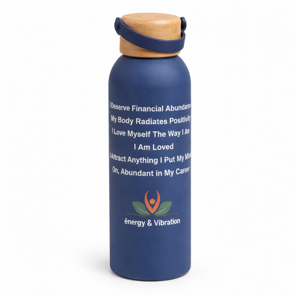 Ready Affirmation Bottle | Insulated Steel Bottle with Bamboo Lid