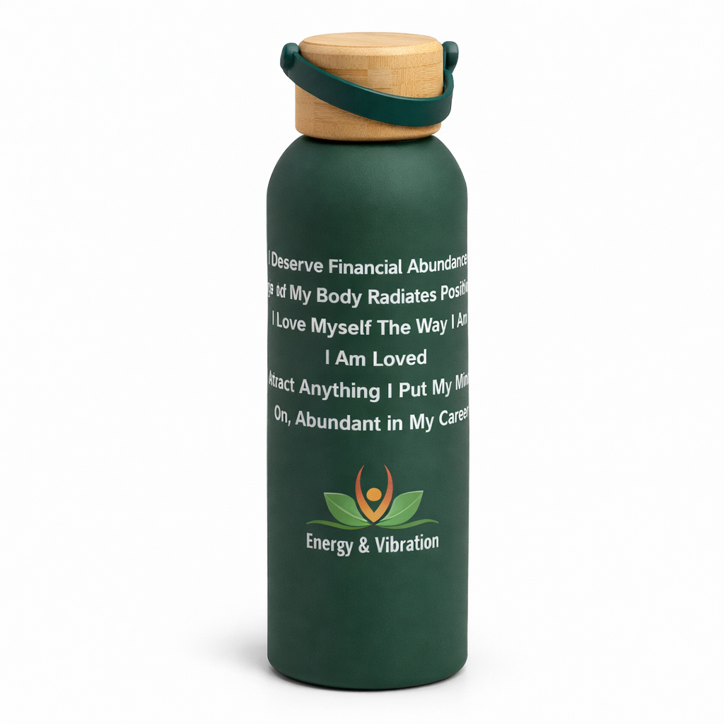Ready Affirmation Bottle | Insulated Steel Bottle with Bamboo Lid