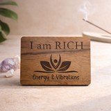 "I Am Rich” Abundance Fridge Magnet  | Law of Attraction Decor | Manifestation Gift