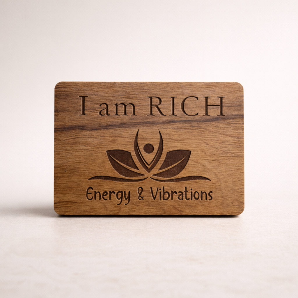 "I Am Rich” Abundance Fridge Magnet  | Law of Attraction Decor | Manifestation Gift
