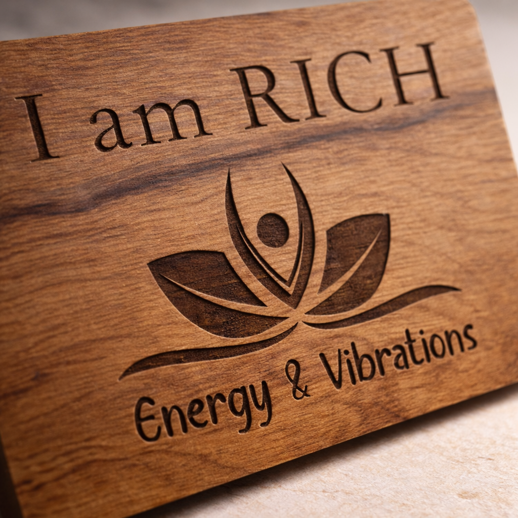 "I Am Rich” Abundance Fridge Magnet  | Law of Attraction Decor | Manifestation Gift