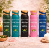 Ready Affirmation Bottle | Insulated Steel Bottle with Bamboo Lid
